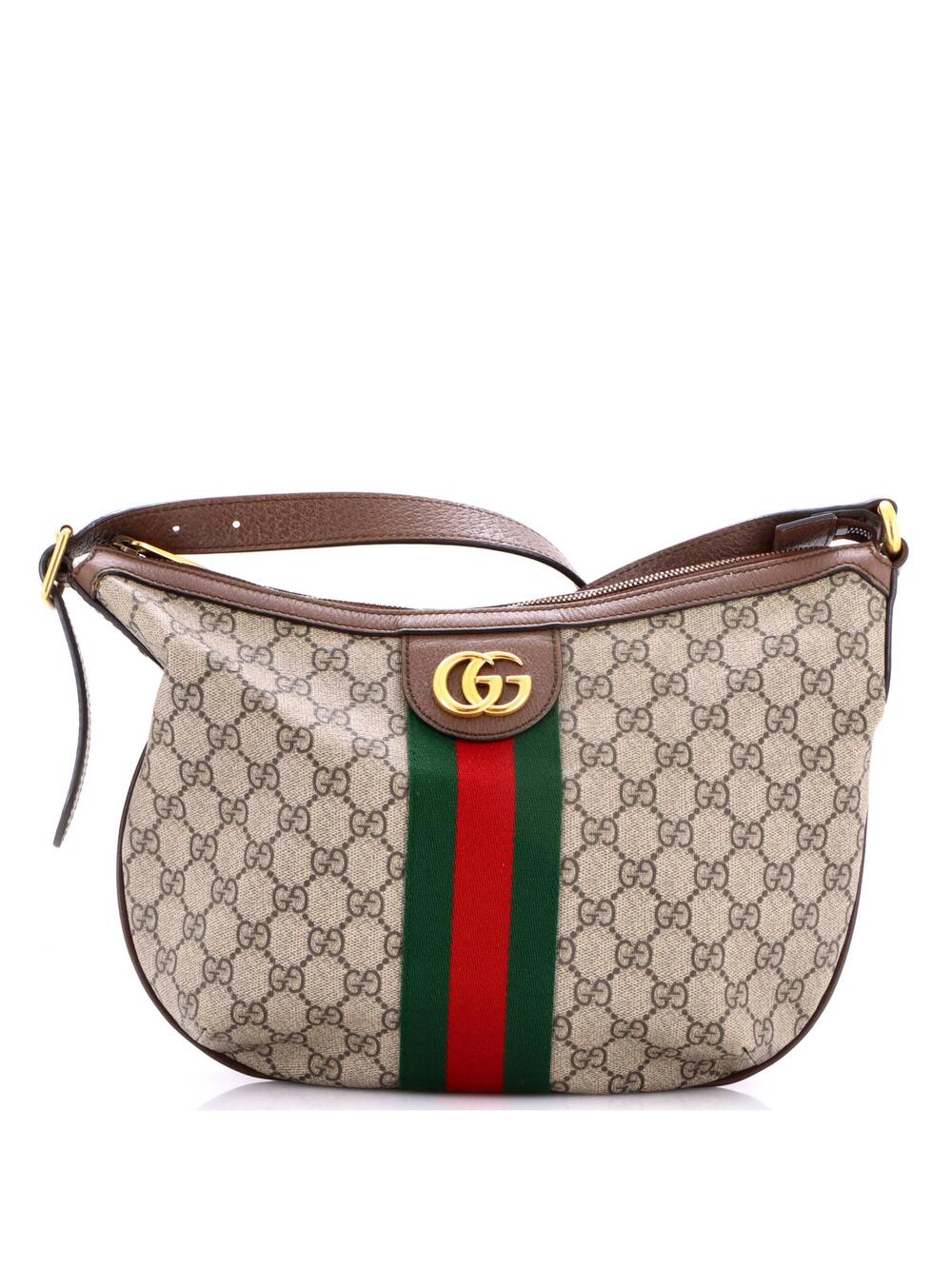 Gucci Ophidia Half Moon Hobo Gg Coated #356695G12B